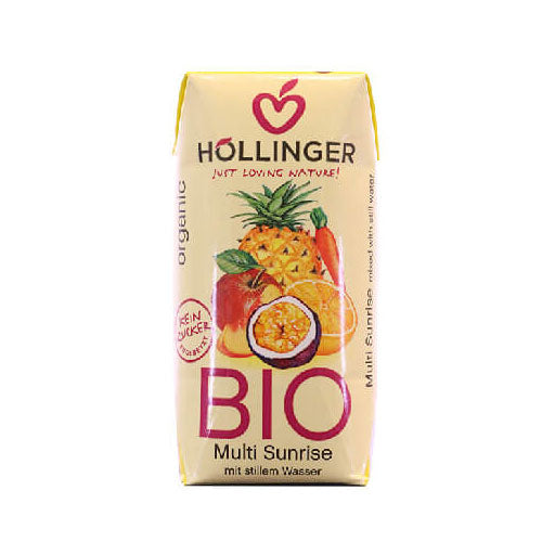 ΧΥΜΟΣ 200ML ΚΟΚΤΕΪΛ ΤΡΟΠΙΚΩΝ ΦΡΟΥΤΩΝ SUNRISE Χ/Ζ BIO HOLLINGER