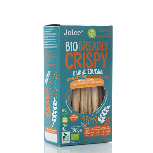 ORGANIC BREADLY CRISPY ΣΟΥΣΑΜΙ ΟΛΙΚΗΣ 120ΓΡ JOICE