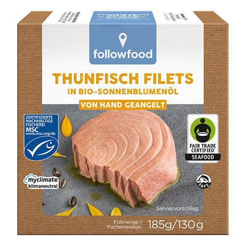ΦΙΛΕΤΟ ΤΟΝΟΥ FAIR TRADE ΣΕ ΒΙΟ ΗΛΙΕΛΑΙΟ FOLLOWFOOD 185ΓΡ