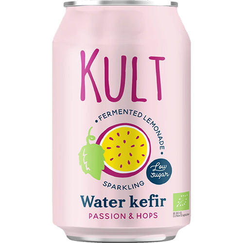 ΒΙΟΛΟΓΙΚΟ ΚΕΦΙΡ ΝΕΡΟΥ ΜΕ PASSION FRUIT & ΛΥΚΙΣΚΟ KULT 330ML BIO